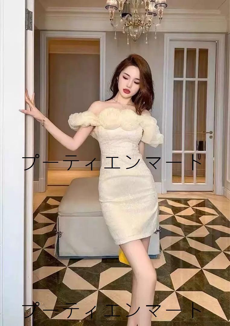 人気商品 大人気 華やかオフショルミニドレス パーティー向け 花柄デザイン 人気商品 大人気 華やかオフショルミニドレス パーティー向け 花柄デザイン