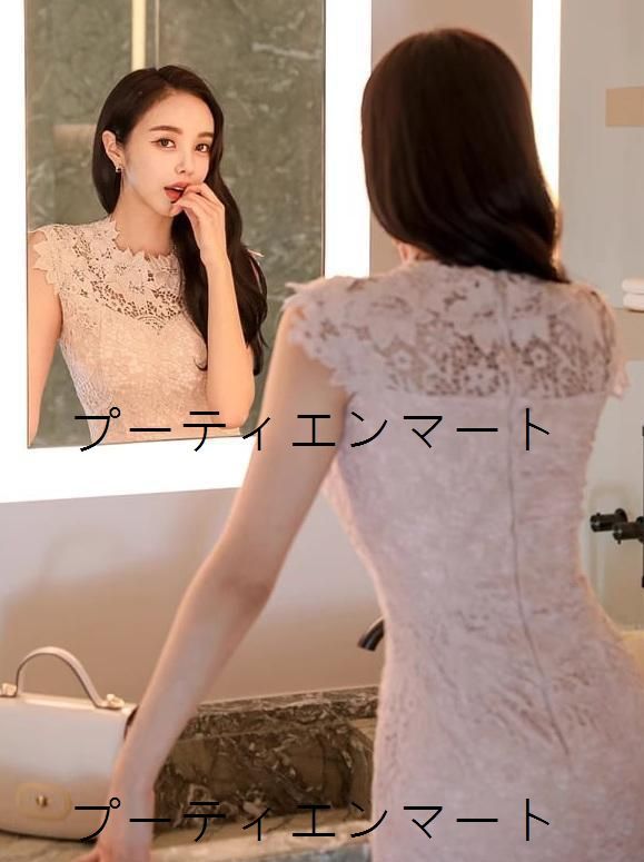 人気商品 ドレス レース ミディ丈 タイト パーティー/ラウンジ/クラブ セクシー 上品見え 華やか 高見え 体型カバー 脚長効果 写真映え お呼ばれ 二次会 同窓会 デートにも 旬トレンド