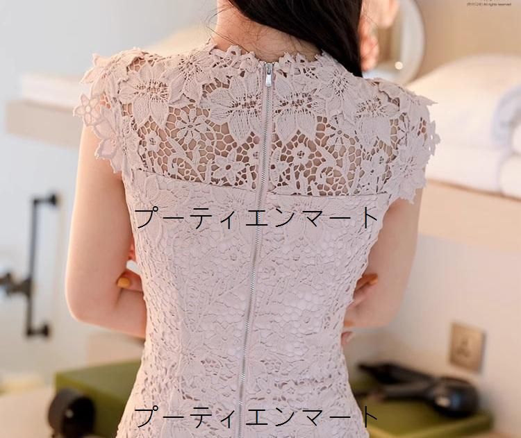 人気商品 ドレス レース ミディ丈 タイト パーティー/ラウンジ/クラブ セクシー 上品見え 華やか 高見え 体型カバー 脚長効果 写真映え お呼ばれ 二次会 同窓会 デートにも 旬トレンド