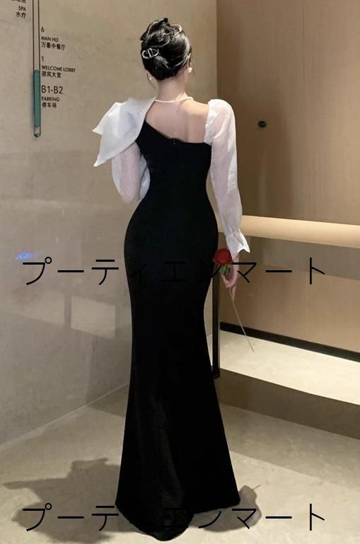 人気商品 イブニングドレス ロング タイト マーメイド パーティー 二次会 結婚式 二次会 同窓会 披露宴 パーティー お呼ばれ ナイト 成人式 演奏会 発表会 上品 裏地あり サイズ S M L XL