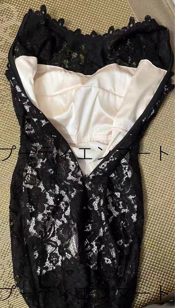 人気商品 繊細な総レース♪ミニタイトドレス★結婚式/パーティー★美しいシルエット