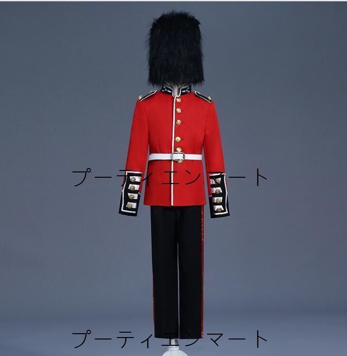 人気商品 コスプレ ハロウィン衣装4点セット 子供 キッズ 男の子 ジュニア ハロウィン 衣装 ヨーロッパ 衛兵 兵隊 兵士 制服 仮装 変装 文化祭 学園祭 イベント パーティー コスチューム 帽子付 送料無料