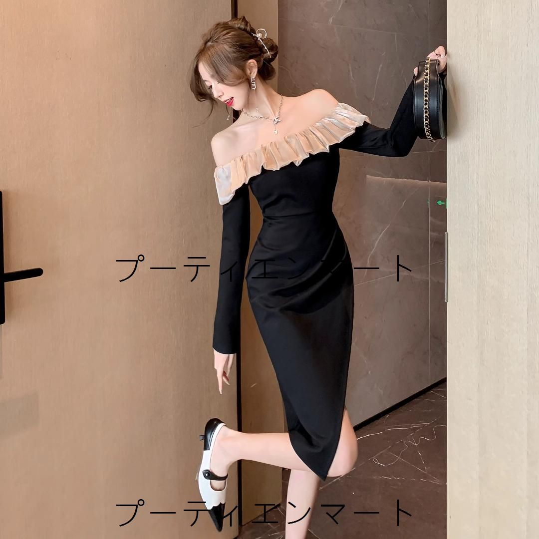 人気商品 キャバドレス ひざ丈 タイト オフショルダー スリット ナイト 結婚式 二次会 同窓会 披露宴 パーティー 成人式 お呼ばれ 上品 裏地あり サイズ S M L XL 人気商品 キャバドレス ひざ丈 タイト オフショルダー スリット ナイト 結婚式 二次会 同窓会 披露宴 パーティー 成人式 お呼ばれ 上品 裏地あり サイズ S M L XL