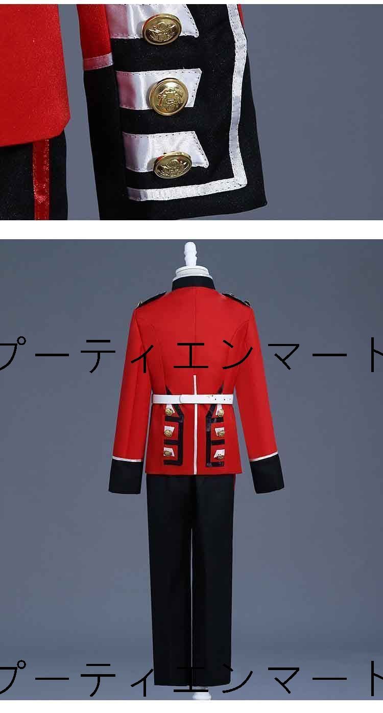 人気商品 コスプレ ハロウィン衣装4点セット 子供 キッズ 男の子 ジュニア ハロウィン 衣装 ヨーロッパ 衛兵 兵隊 兵士 制服 仮装 変装 文化祭 学園祭 イベント パーティー コスチューム 帽子付 送料無料