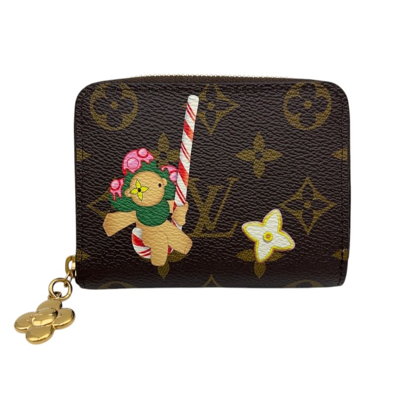 ルイ・ヴィトン LOUIS VUITTON ジッピーコインパース　キャンディファクトリー M12210 ブラウン/マルチ　ゴールド金具 モノグラム ユニセックス コインケース
