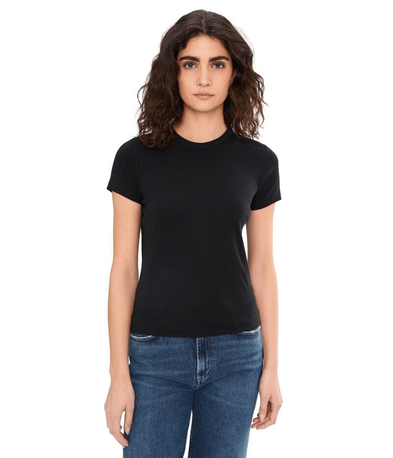 ヴィンス レディース トップス シャツ Vince Shrunecken 90s Tee Black ブラック