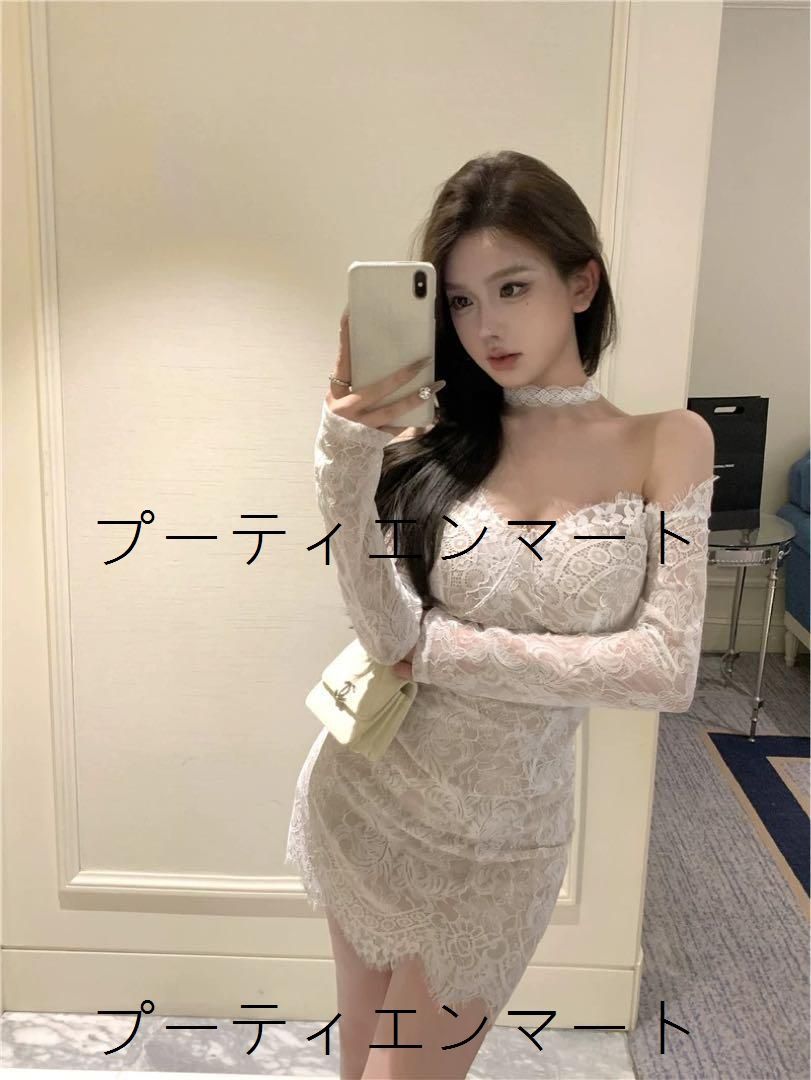 人気商品 セクシーでエレガント 総レースオフショルミニドレス タイトフィット 人気商品 セクシーでエレガント 総レースオフショルミニドレス タイトフィット