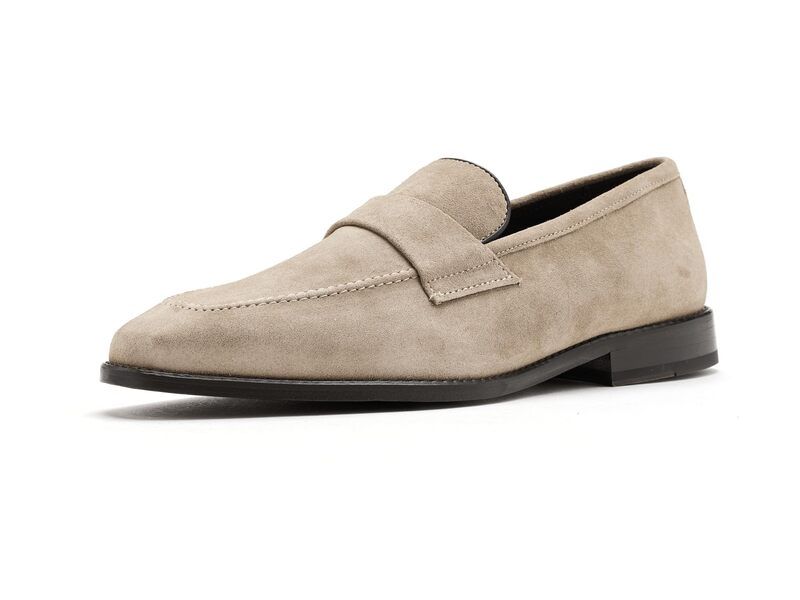 ジョンストンアンドマーフィー メンズ シューズ スリッポン・ローファー Johnston Murphy Floyd Penny Loafers Beige Suede ベージュ