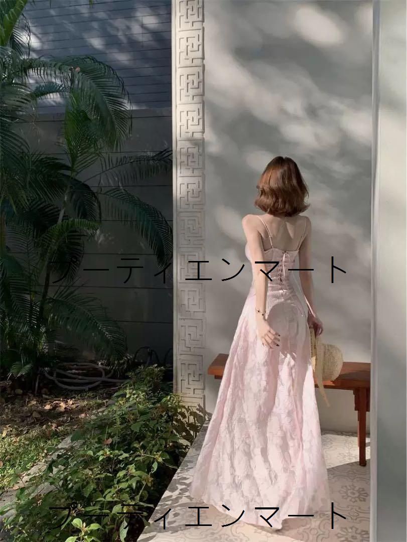人気商品 リゾート映え♪ピンク花柄ロングワンピース 春夏用 人気商品 リゾート映え♪ピンク花柄ロングワンピース 春夏用
