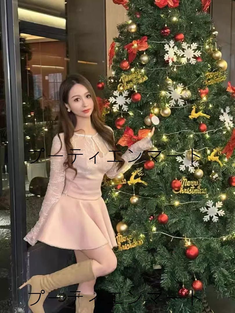 人気商品 淡ピンクレースミニドレス 結婚式&パーティー用魅力的なベルスリーブ 人気商品 淡ピンクレースミニドレス 結婚式&パーティー用魅力的なベルスリーブ