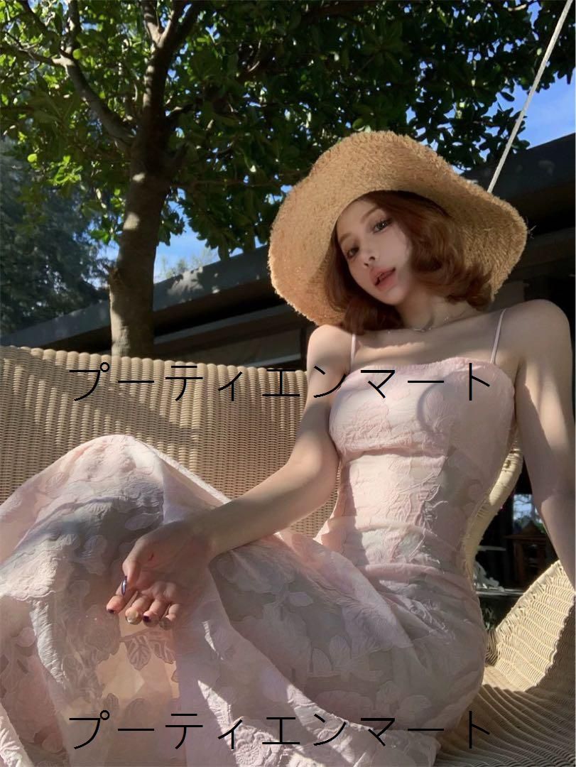 人気商品 リゾート映え♪ピンク花柄ロングワンピース 春夏用 人気商品 リゾート映え♪ピンク花柄ロングワンピース 春夏用