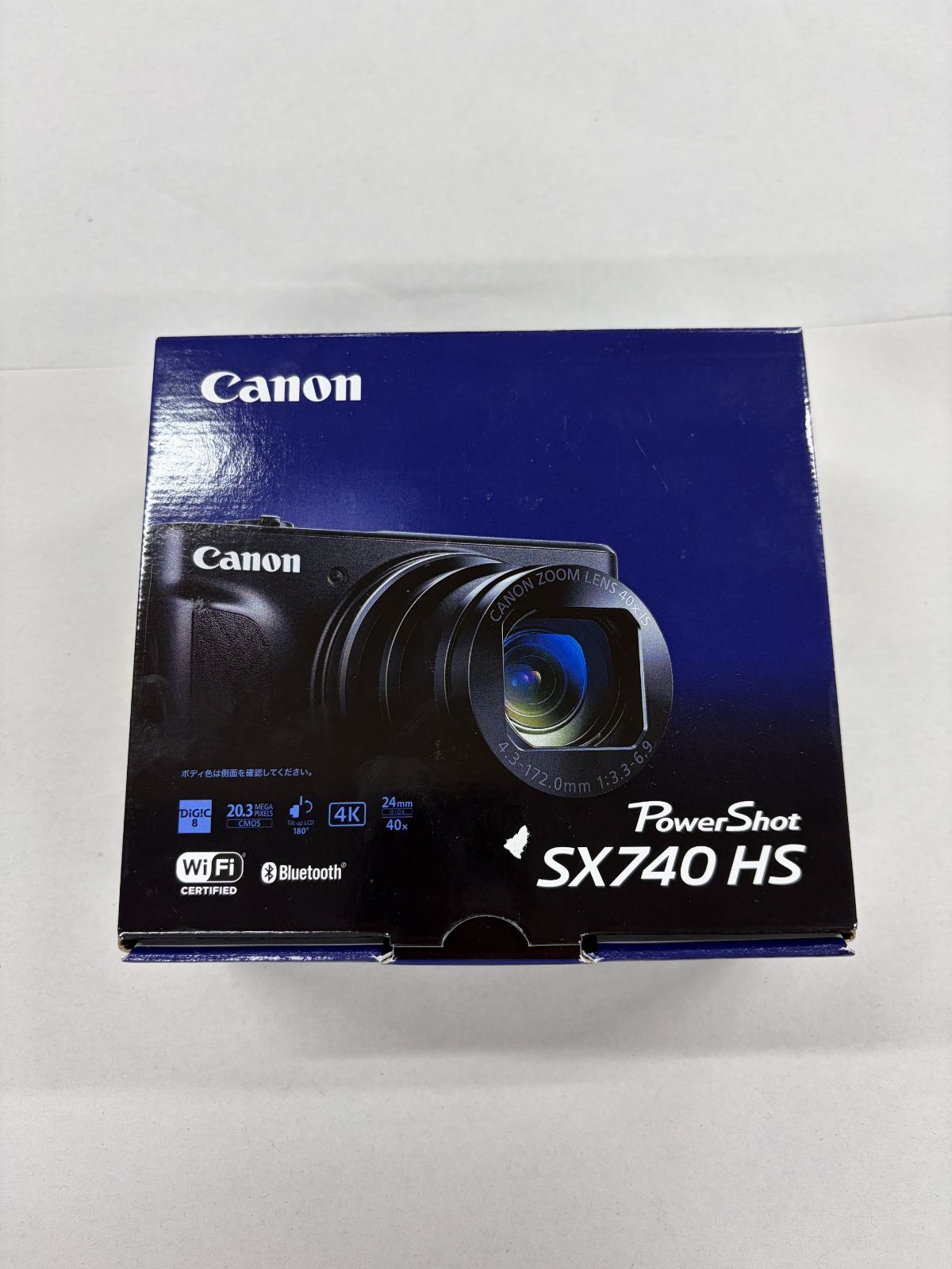 【未使用品・箱やぶれ】Canon キャノン PowerShot SX740 HS ブラック コンパクトデジタルカメラ 光学40倍ズーム 4K動画 Wi-Fi対応