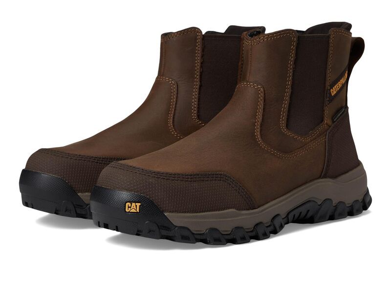 キャタピラー メンズ シューズ ブーツ・レインブーツ チェルシー Caterpillar Threshold Rebound Chelsea WP ST Bison