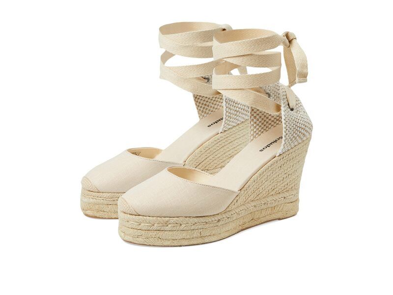 ソルドス レディース シューズ ヒール プラットフォーム Soludos Platform Wedgespadrille La Concha Ivory アイボリー