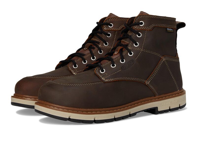 キーン メンズ シューズ ブーツ・レインブーツ ヒール KEEN Utility San Jose 6 Alloy Toe Waterproof 90 Degree Heel BisonBlack ブラック