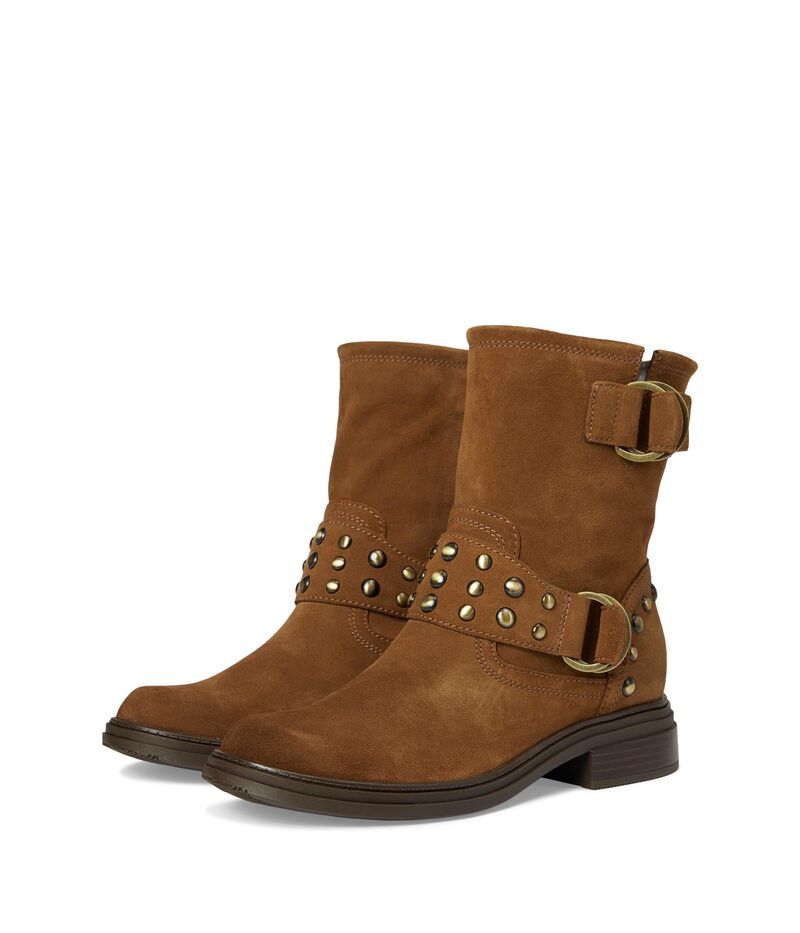 ナチュライザー レディース シューズ ブーツ・レインブーツ Naturalizer Optimus Dark Chestnut Stud Suede