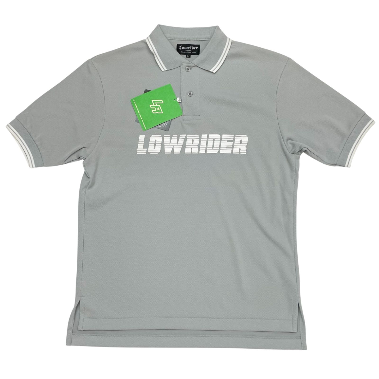 未使用品 灰 Mサイズ Lowrider ローライダー ゲームシャツ ポロシャツ Tシャツ COOL MAX 90s 00s 裏原 デッドストック