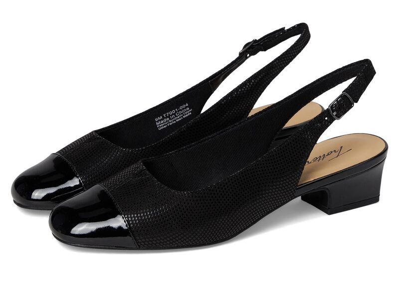 トロッターズ レディース シューズ ヒール Trotters Dea Black Mini Dot ブラック