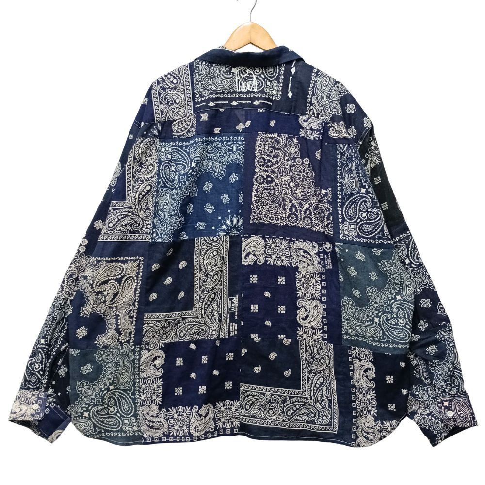 MIYAGIHIDETAKA ミヤギヒデタカ × IMA:ZINE バンダナシャツ ネイビー