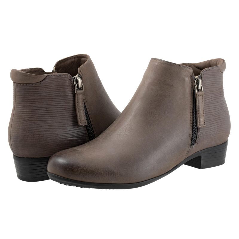 トロッターズ レディース シューズ ブーツ・レインブーツ Trotters Major Embossed Grey グレー