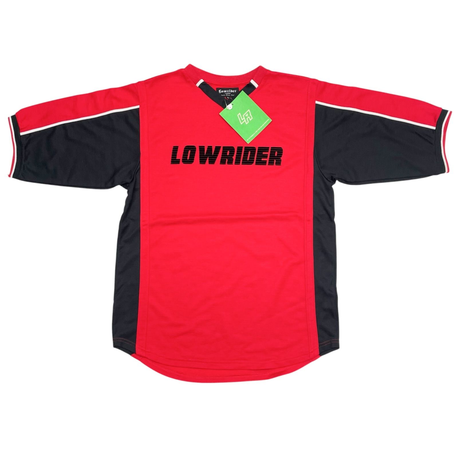 未使用品 赤 Lサイズ Lowrider ローライダー ゲームシャツ Tシャツ COOL MAX 90s 00s 裏原 デッドストック