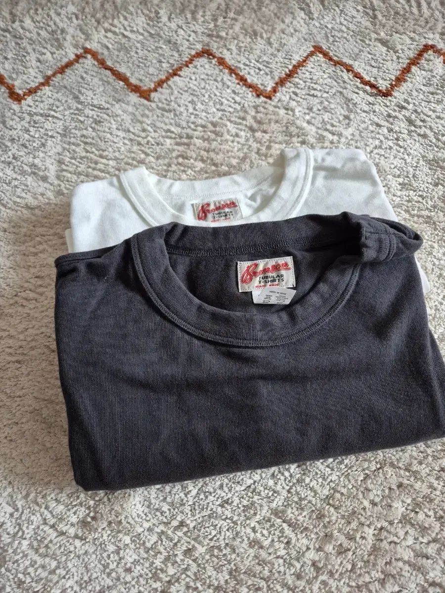 新品) BRONSON チューブラー 半袖 Tシャツ XXL 2枚まとめ売り (白/ヴィンテージブラック)