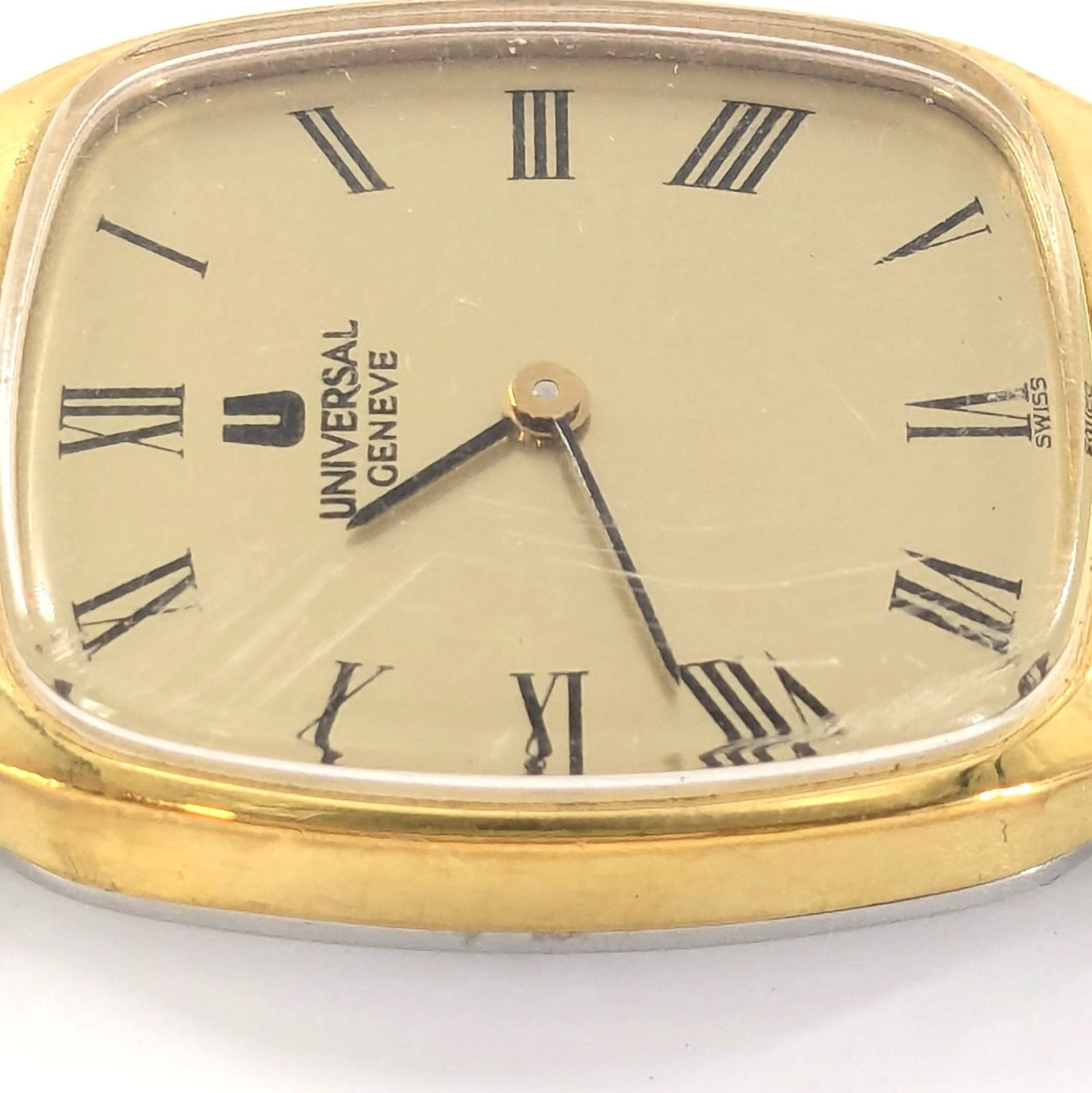 UNIVERSALGENEVE ユニバーサルジュネーブ 手巻き/16KT×SS ゴールド文字 