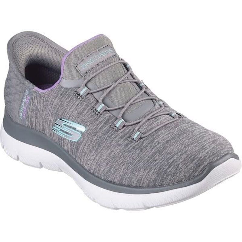 スケッチャーズ レディース シューズ スニーカー SKECHERSummits Hands Free SlipIns GrayMint グレー