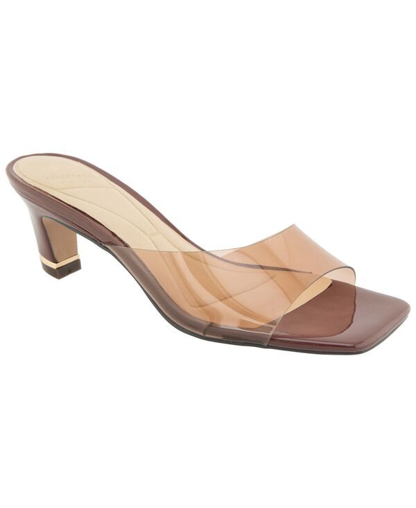 ケネスコール レディース シューズ スリッポン・ローファー サンダル Kenneth Cole New York Womens Arita Single Strap SlipOn Dressandals Dark Brown Vinyl ブラウン