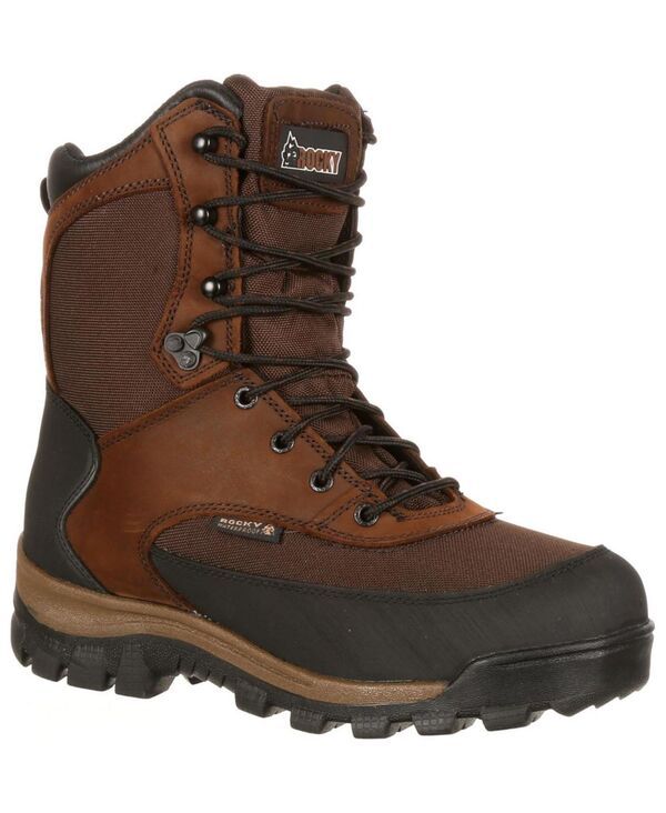 ロッキー メンズ シューズ ブーツ・レインブーツ ROCKY Mens Core Waterproof 800G Insulated Outdoor Boot Dark brown ブラウン