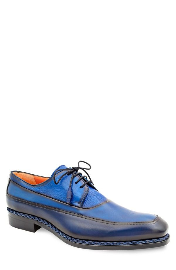 メズラン メンズ シューズ ダービー Mezlan Bowery Derby Navy Multi ネイビー