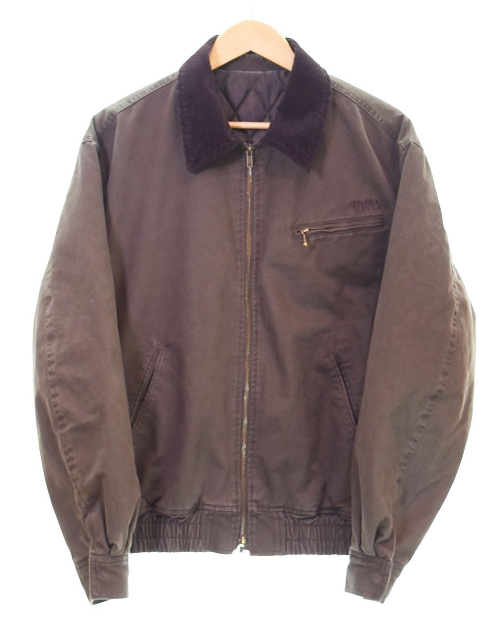 ウィテンプト WETTEMPT SULFUR DYED QUILTED TWILL BLOUSON サルファー ダイ キルティング ツイル ブルゾン WT543000BW ジャケット ブラウン Mサイズ 103MT-4764