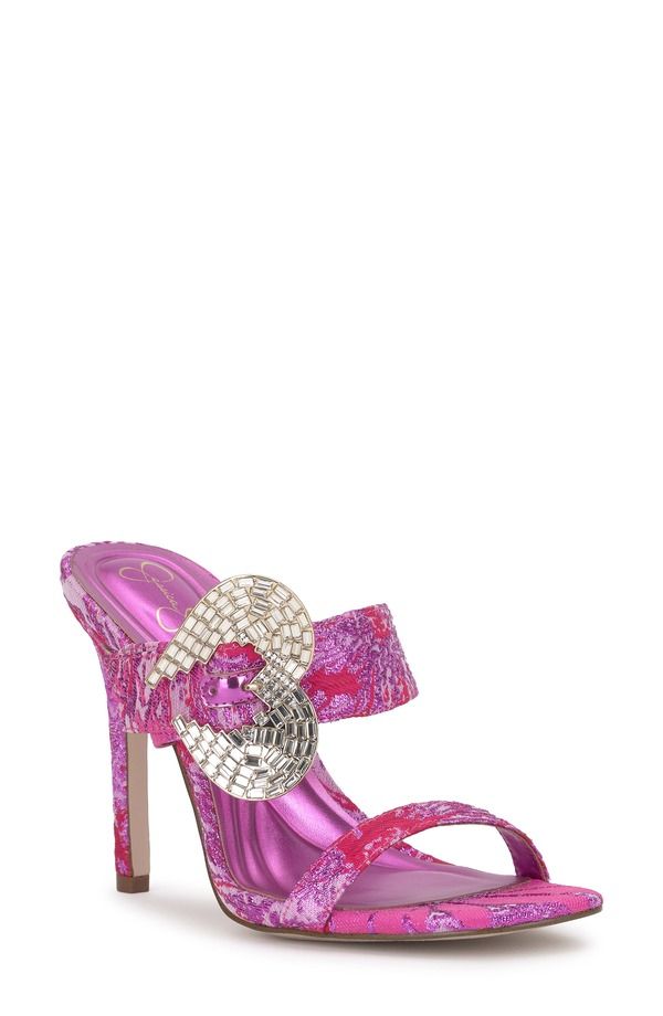 ジェシカシンプソン レディース シューズ サンダル Jessica Simpson Orrieta Slide Sandal Pink Red Combo レッド