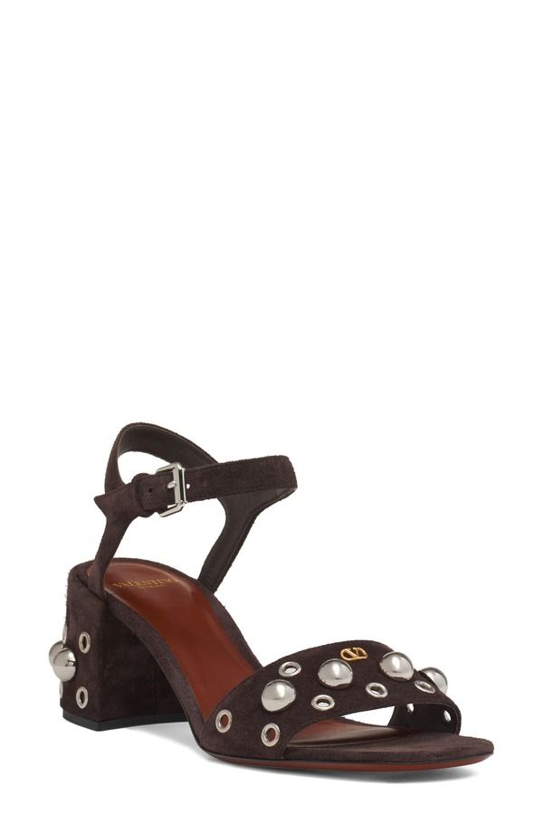 ヴァレンティノ レディース シューズ サンダル Valentino Garavani Nellcte Studded Sandal Brown ブラウン