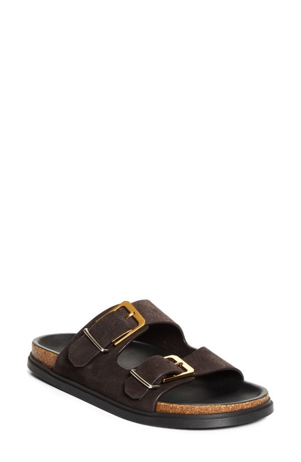 ザ ロウ レディース シューズ サンダル The Row Buckle Slide Sandal Coffee コーヒー