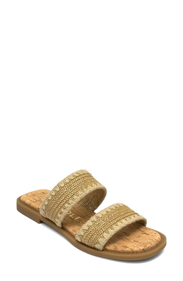 エアロソールズ レディース シューズ サンダル Aerosoles Centro TwoStrap Sandal Natural Raffia Elastic