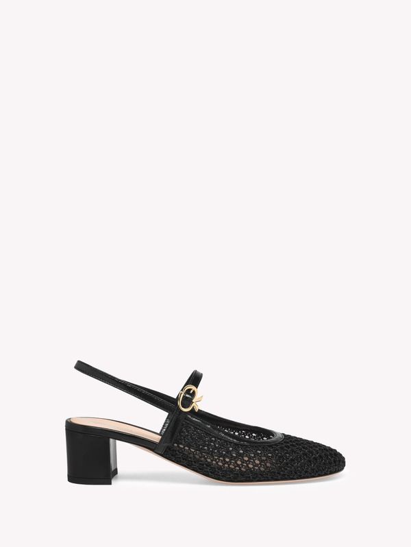 ジャンヴィト ロッシ レディース シューズ サンダル Gianvito Rossi Francoise Sandal Black Fabric And Nappa ブラック