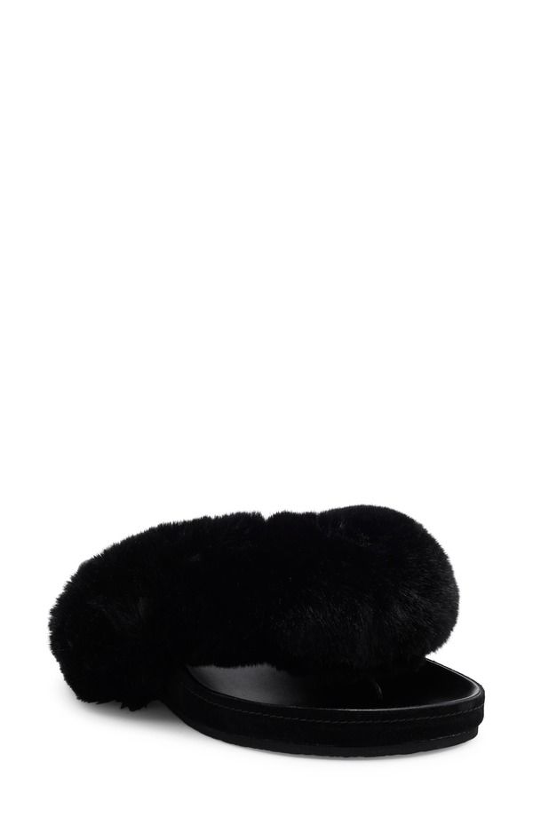 ジェフリー キャンベル レディース シューズ サンダル Jeffrey Campbell Delulu Faux Fur Flip Flop Black Combo ブラック