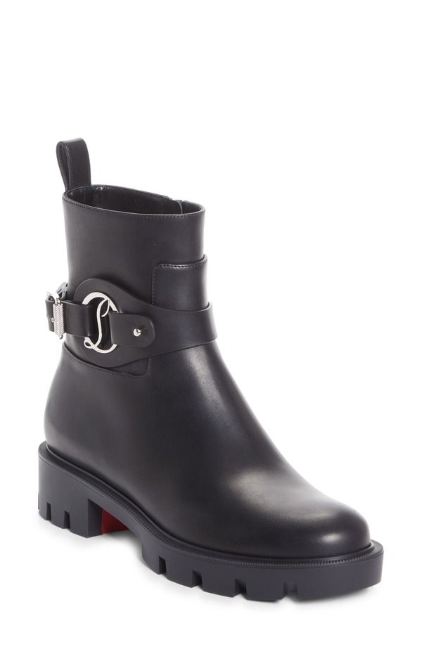 クリスチャン・ルブタン レディース シューズ ブーツ・レインブーツ Christian Louboutin Dianouchette Lug Sole Bootie Black ブラック