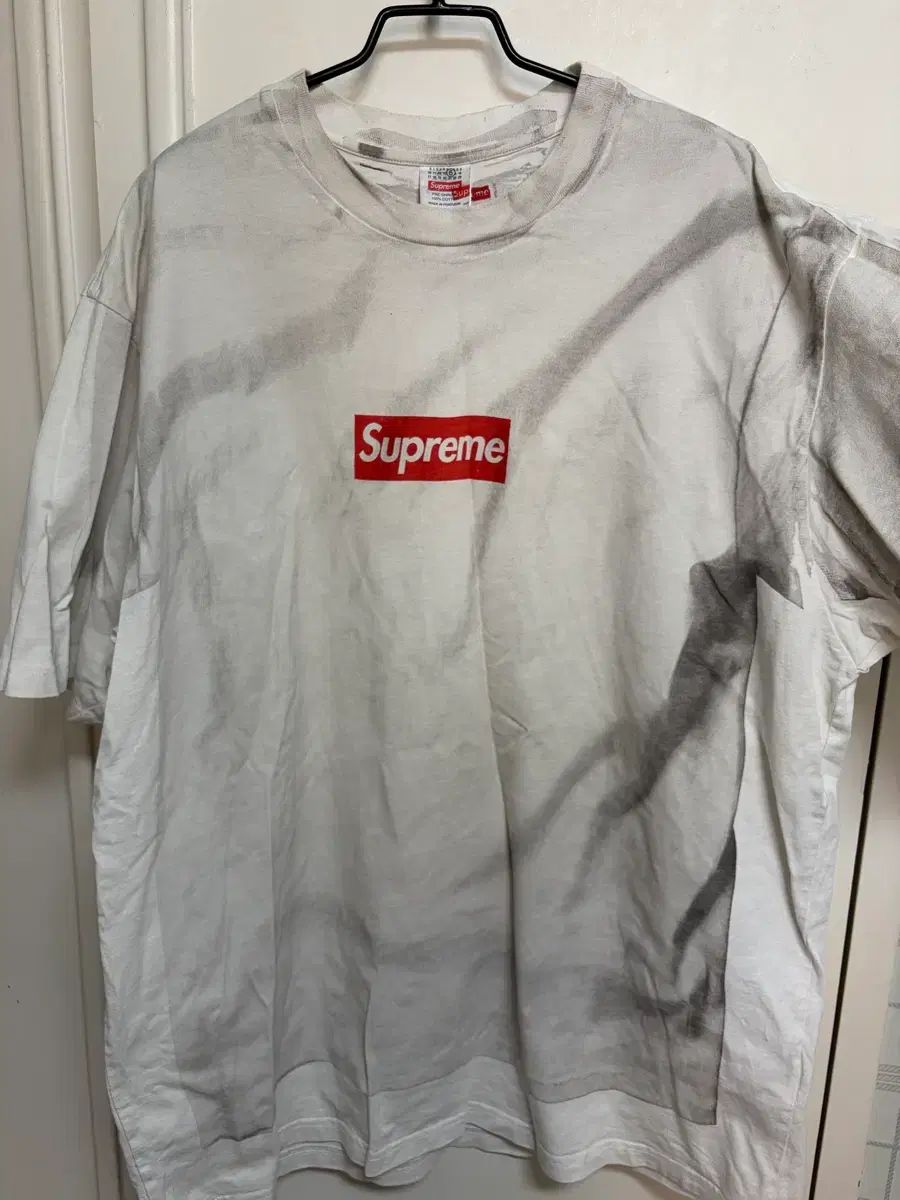 Supreme x MM6 Maison Margiela ボックスロゴ Tシャツ 白 XL