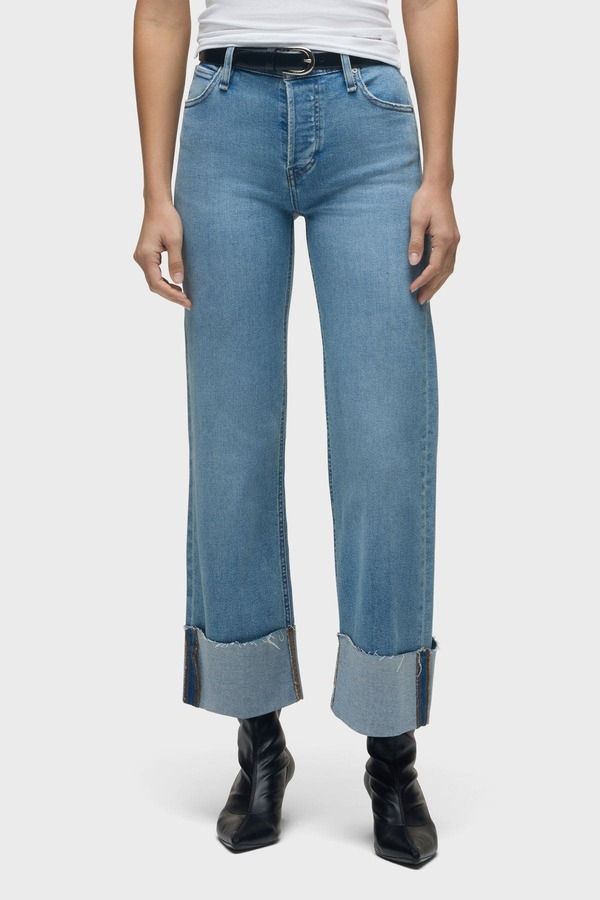 ハドソンジーンズ レディース ボトムス レギンス ワイドレッグ アンクル Hudson Jeans Rosie HighRise Wide Leg Ankle Cuff Oak