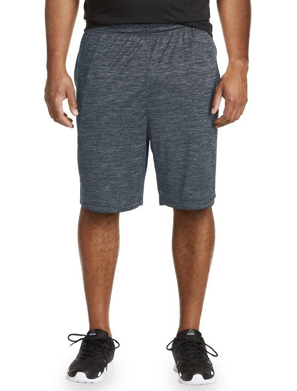 リーボック メンズ ボトムス ハーフパンツ・ショーツ ショートパンツ Reebok Performance Techeather Shorts Black Heather ブラック