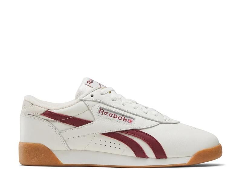 リーボック レディース シューズ スニーカー ReebokFreestyle Lo Sneaker Womens Off WhiteBurgundy オフホワイト