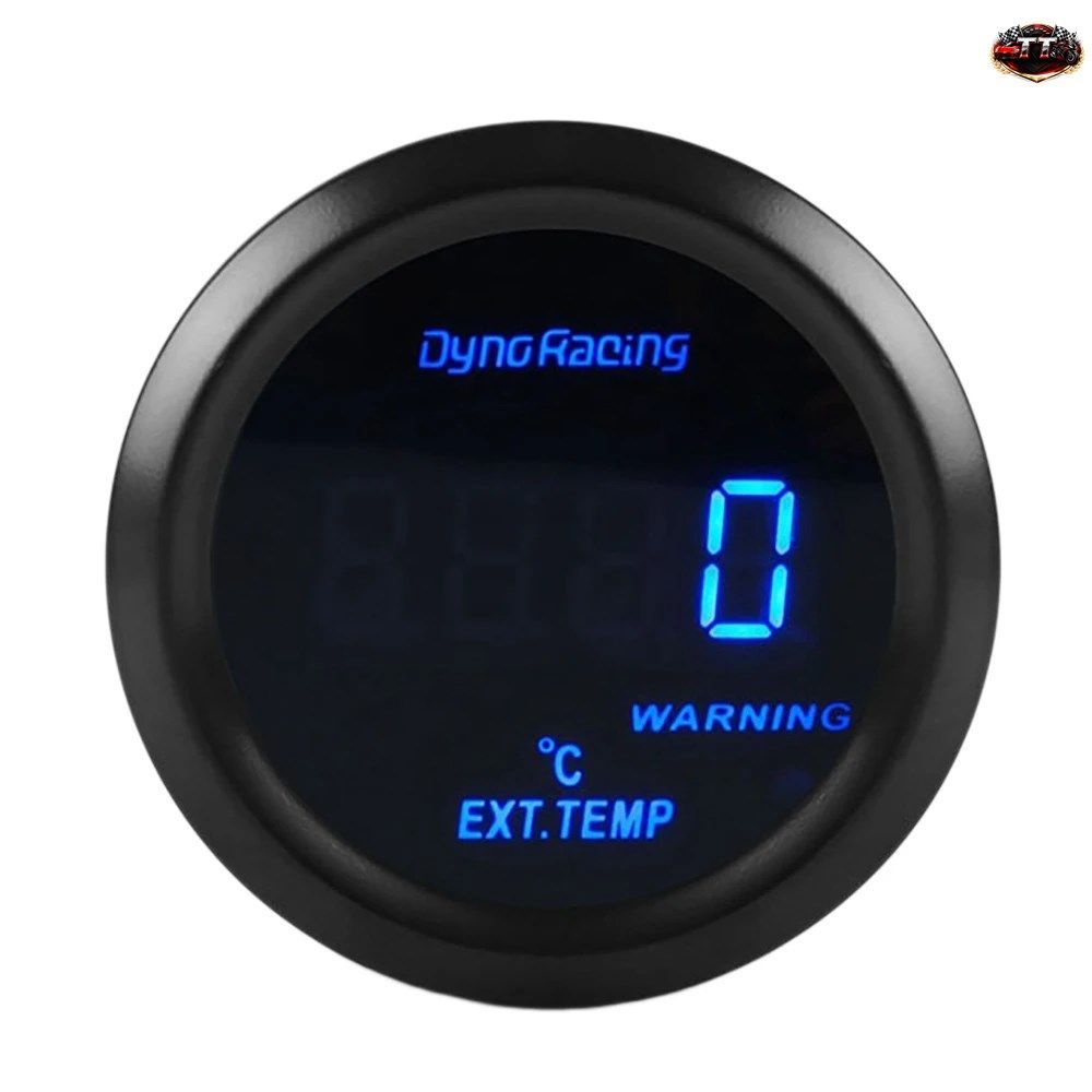 2インチ 52mm 排気ガス温度計 デジタル排気温度 EGT EXT ゲージ ブルー LED カーゲージ カーメーター WIT