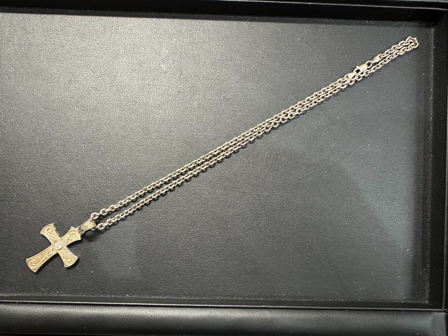 美品・重量23.5g】Lono ロノ ハワイアンジュエリー クロス ネックレス 