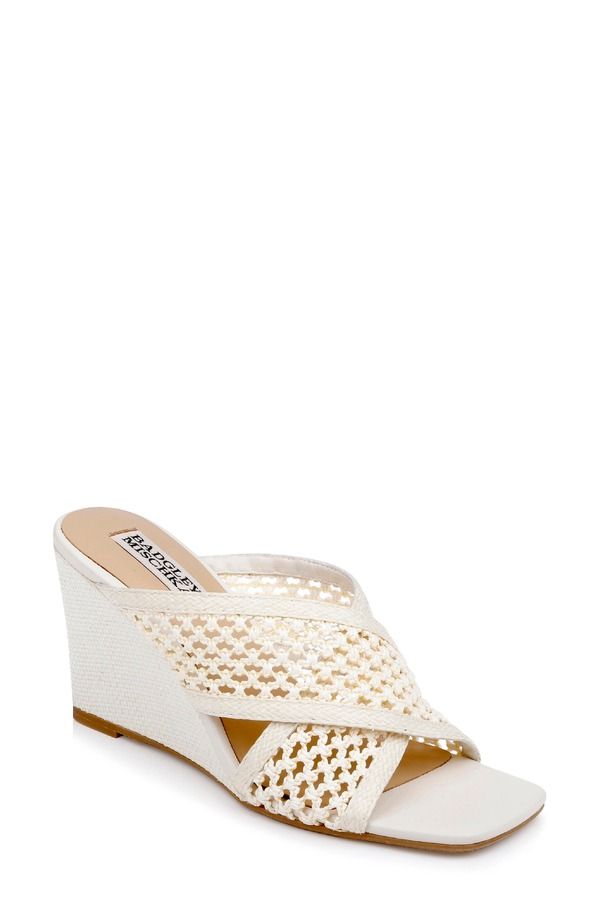 バッドグレイミッシカ レディース シューズ ヒール サンダル Badgley Mischka Collection Xandria Wedge Sandal Cream クリーム