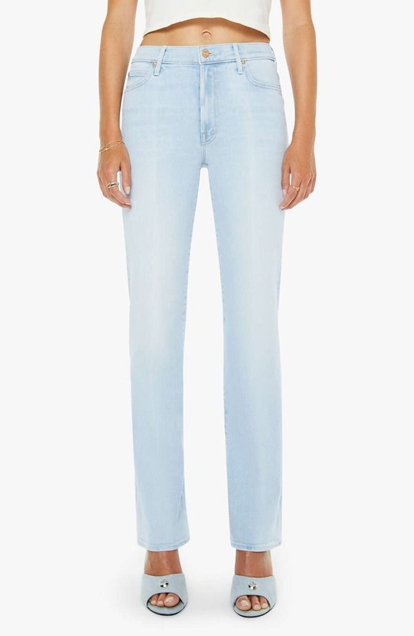 マザー レディース ボトムス デニムパンツ ストレート ジーンズ MOTHER The Kick It Relaxed Straight Leg Jeans Melt In Your