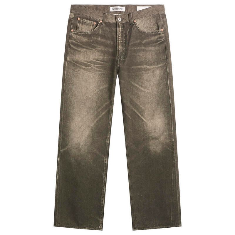 アワーレガシー メンズ ボトムス デニムパンツ プリント ジーンズ Our Legacy Digital Aurora Printhird Cut Jeans Black ブラック
