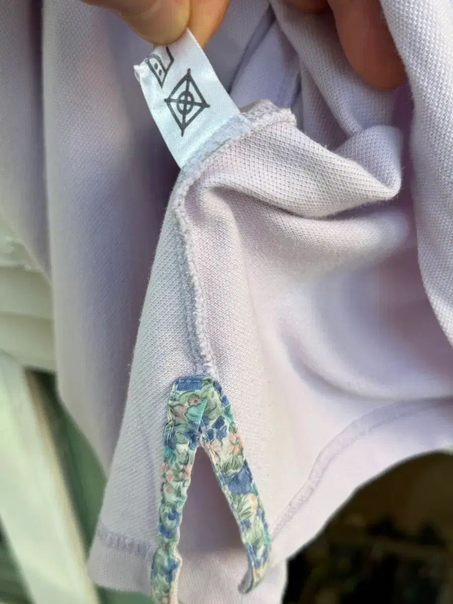 BURBERRY's ヴィンテージ ラベンダー COLOR ポロ シャツ M