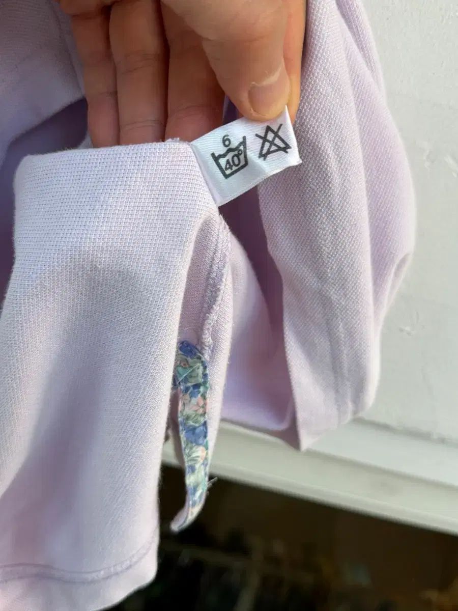 BURBERRY's ヴィンテージ ラベンダー COLOR ポロ シャツ M